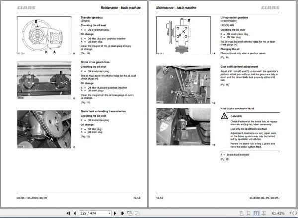 Claas Lexion 480 470 Operators Manual 3