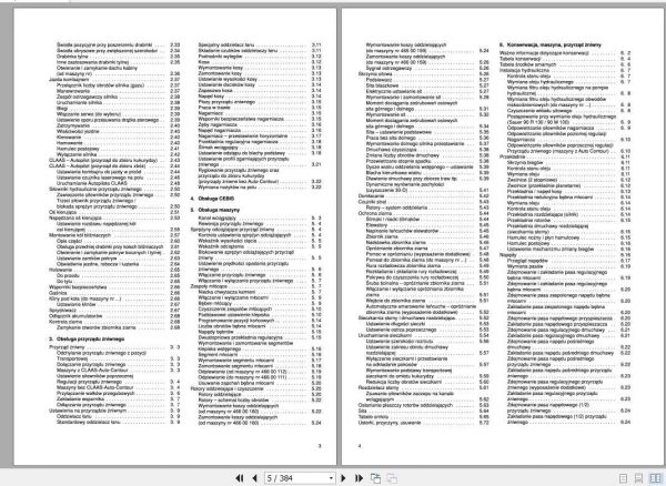 Claas Lexion 480 Operators Manual PL 2