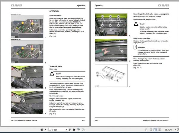 Claas Lexion 580 Terra Trac 560 Terra Trac Operators Manual 3