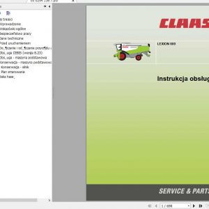 Claas Lexion 600 Operators Manual PL 1