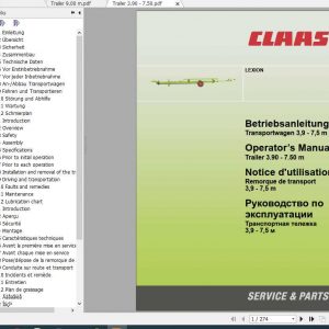 Claas Lexion Operators Manual FR DE EN RU 1