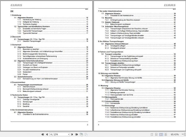 Claas Lexion Operators Manual FR DE EN RU 2