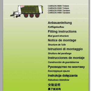 Claas Loader Wagons CARGOS 8300 9600 Fitting Instruction 3