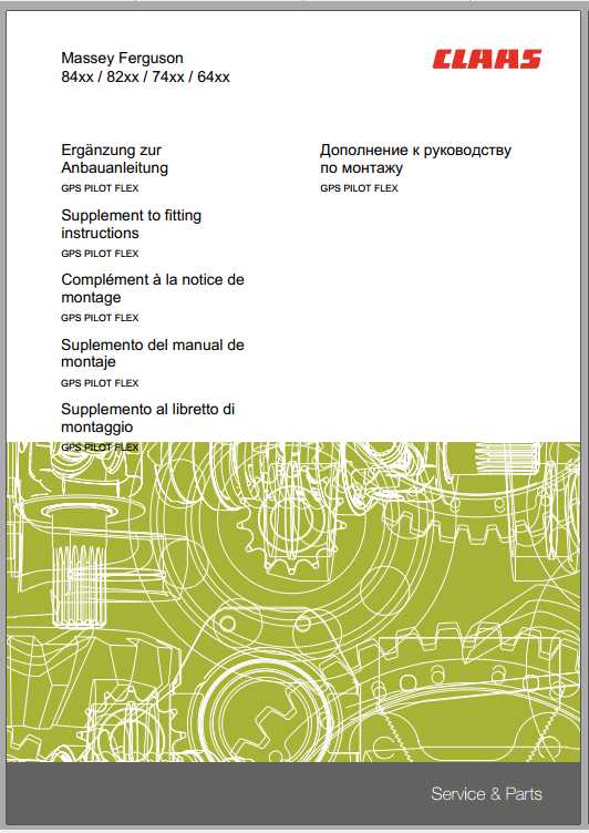 Claas Massey Ferguson 8600 7600 6600 5600 Fitting Instruction 2