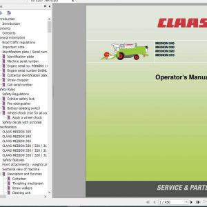 Claas Medion 340 310 Operators Manual 1