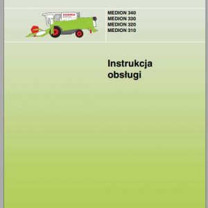 Claas Medion 340 Medion 330 Medion 320 Medion 310 Operators Manual PL 1