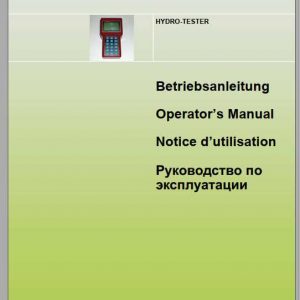 Claas Miscellaneous HYDRO TESTER Operators Manual FR DE EN RU 1