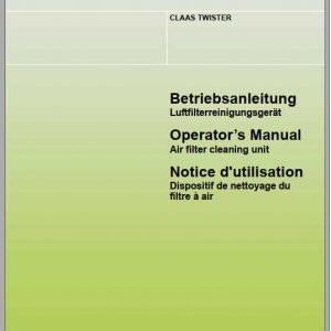 Claas Miscellaneous Twister Operators Manual FR DE EN RU 1