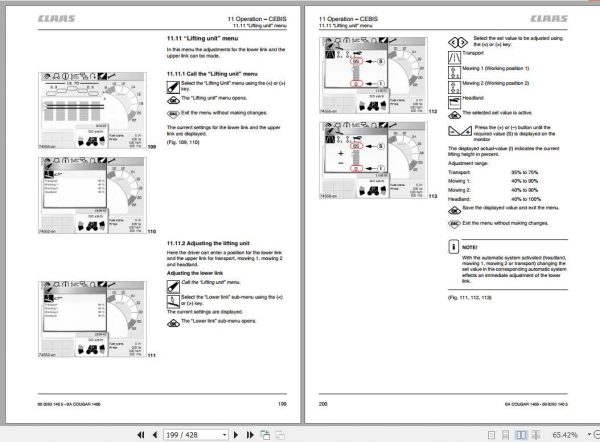 Claas Mowers COUGAR 1400 COUGAR 1400 RC Operators Manual 3