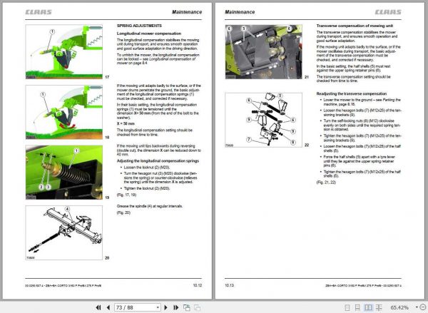Claas Mowers Corto 3150 F Profil Corto 275 F Profil Operators Manual 3