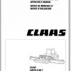 Claas Mowers Corto 8100 T Operators Manual FR DE EN RU 1