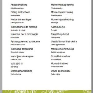 Claas Mowers DISCO 9400 C RC Fitting Instruction 1