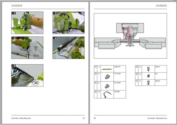 Claas Mowers DISCO 9400 C RC Fitting Instruction 2