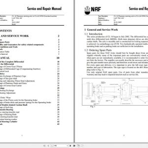 Claas NAF Mowers CL 16 Planetary Steering Axle Service Repair Manual 1