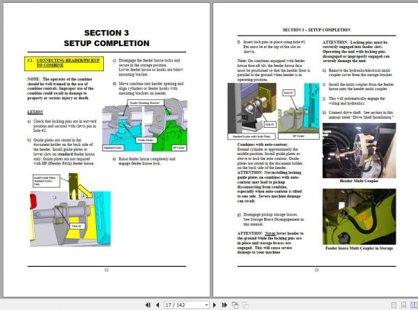 Claas RAKE UP P420 Lexion RAKE UP P420 Operators Manual FR DE EN 2