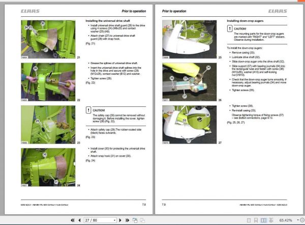 Claas RU 600 Contour RU 600 AUTO Contour Operators Manual 2