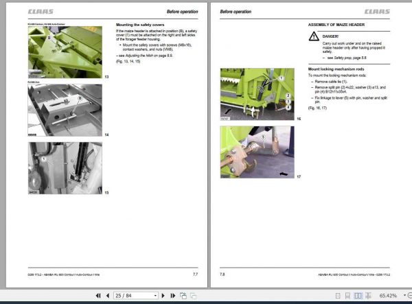 Claas RU 600 Contour RU 600 AUTO Contour RU 600 XTRA Operators Manual 2