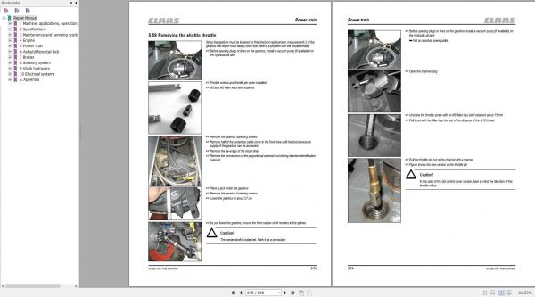 Claas SCORPION 6030 7030 7040 7045 9040 TeleHandlers Repair Manual 0002957252 3