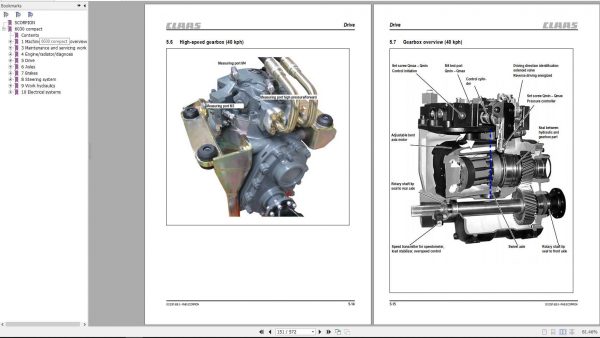 Claas SCORPION 6030 Compact TeleHandler Model 408 01 Repair Manual 3
