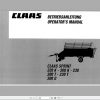 Claas SPRINT 320K 300G Operators Manual 1