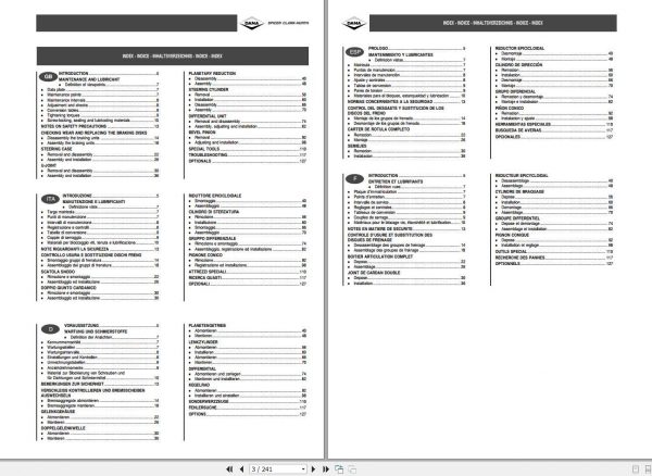Claas Scorpion DANA 212 Axle MO212S20 Maintenance Repar Manual 2