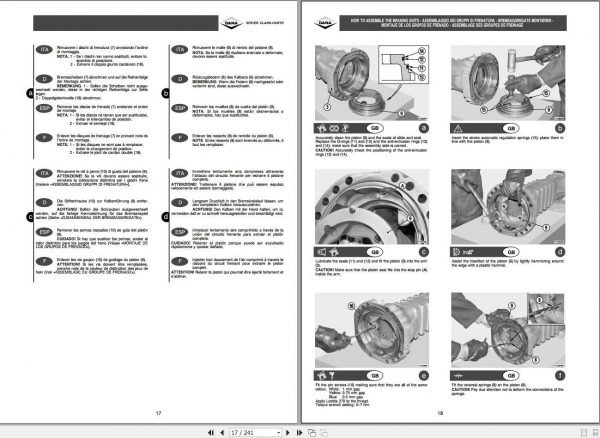 Claas Scorpion DANA 212 Axle MO212S20 Maintenance Repar Manual 3