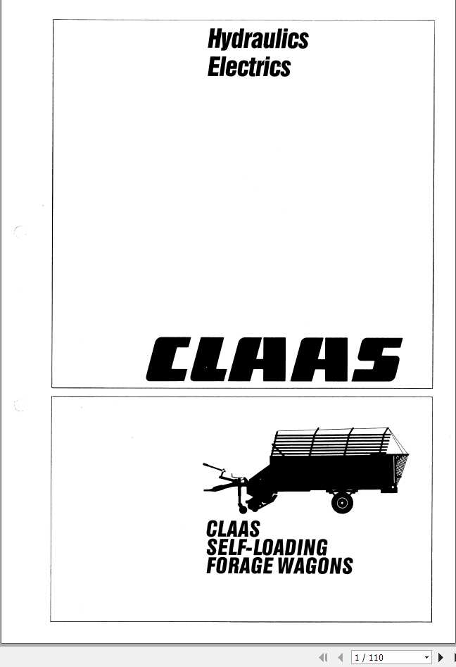 Claas Self Loading Forage Wagons Hydraulics Electrics Systems 1 1
