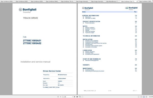 Claas Spare Repair Manual Test Protocol Supplement Manual 2