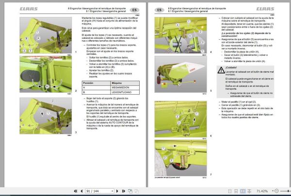 Claas Sunspeed Operators Manual FR DE EN RU 2