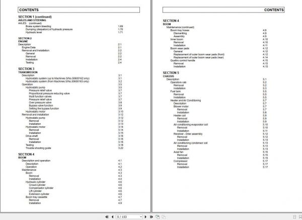 Claas TARGO C series TeleHandler Repair Manual 3498590 2