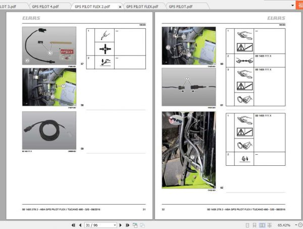 Claas TUCANO 480 320 Fitting Instruction 2