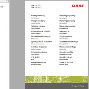 Claas Tedders LINER 1700 TWIN 1700 LINER 1600 TWIN 1600 Fitting Instruction 1