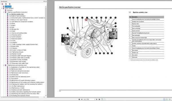 Claas TeleHandler SCORPION 6030 Compact Model 408 01 Repair Manual 2