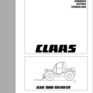 Claas TeleHandler TARGO K50 K60 K70 Repair Manual Technical Training 1