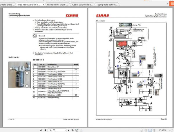Claas Telehandlers SCORPION 7035 7030 6035 6030 Fitting Instruction 2