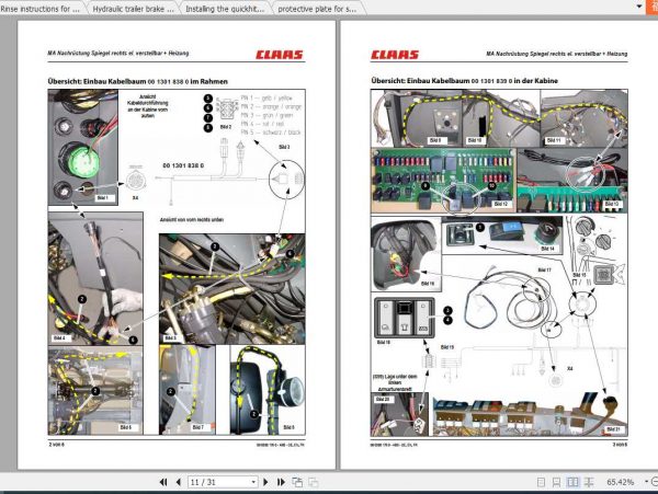 Claas Telehandlers SCORPION 9040 7045 7040 7035 7030 Fitting Instruction 2