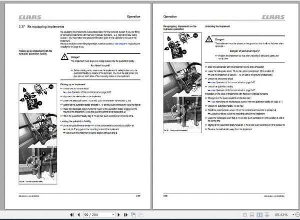 Claas Telehandlers Scorpion 7040 7030 6040 6030 Operators Manual 3