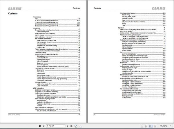 Claas Telehandlers Scorpion 7045 7040 7030 6030 Operators Manual 3