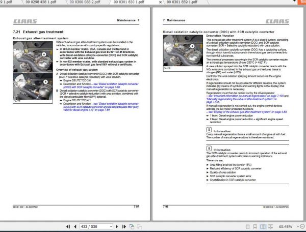 Claas Telehandlers Scorpion 7055 7050 7044 Operators Manual 4