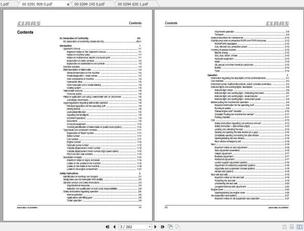Claas Telehandlers Scorpion 9040 Operators Manual 2