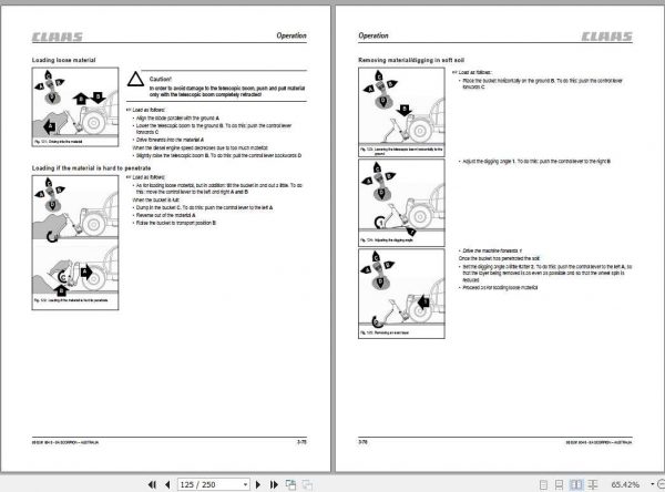 Claas Telehandlers Scorpion Australia 7045 7040 7030 Operators Manual 3