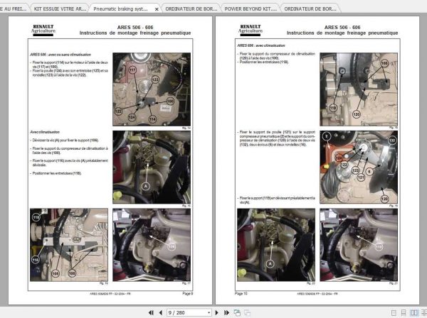Claas Tractor ARES 500 600 806 Fitting Instruction 2