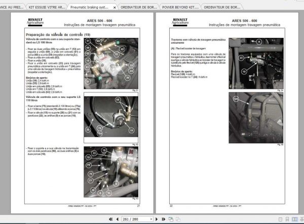 Claas Tractor ARES 500 600 806 Fitting Instruction 3