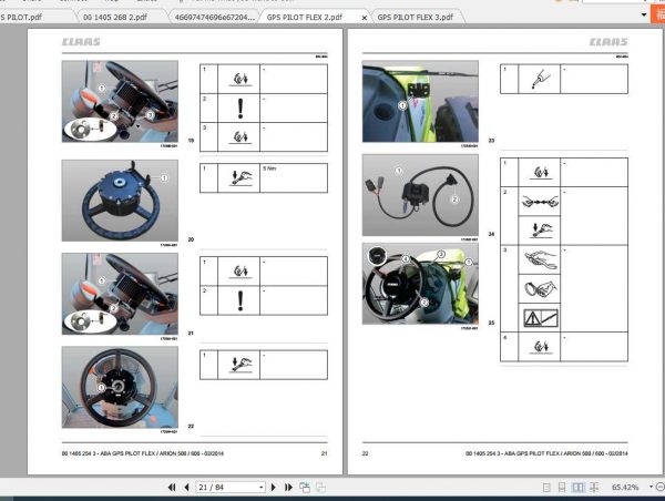 Claas Tractor ARION 500 ARION 600 Fitting Instruction FR DE EN RU 2