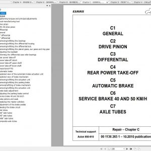 Claas Tractor AXION 850 810 Repair Technical Manual 1