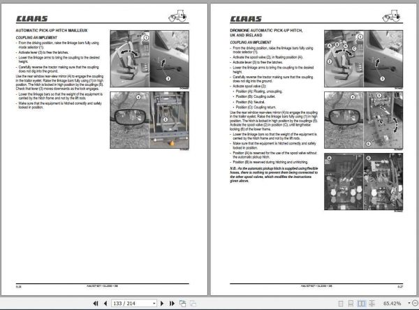 Claas Tractor Ares 547 557 567 577 617 657 697 Operators Manual 3