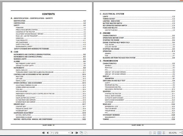 Claas Tractor Ares 547 557 Use and Maintenance 2