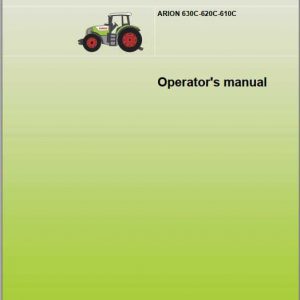 Claas Tractor Arion 630C 610C Operators Manual 1