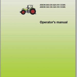 Claas Tractor Arion 640 610 Cebis 540 510 Cebis Operators Manual 1