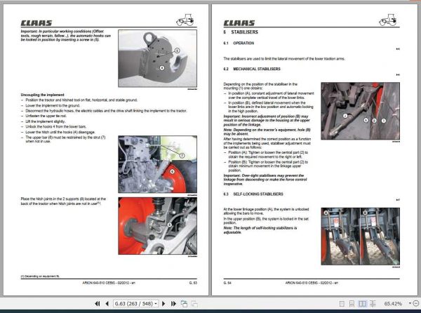 Claas Tractor Arion 640 610 Cebis 540 510 Cebis Operators Manual 3